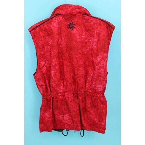 SKI HAVOC VINTAGE 80'S VEST JACKET CINCHED WAIST ZIP/SNAP FRONT POCKETS SZ 8 - Picture 3 of 7